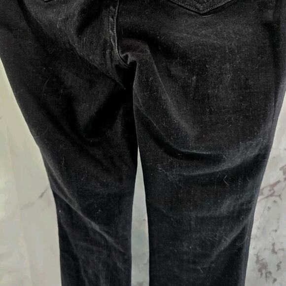 Spanx Jeans Womens Small Black Everywear Flare Denim Jean High Rise Wide 20326R - Picture 7 of 12